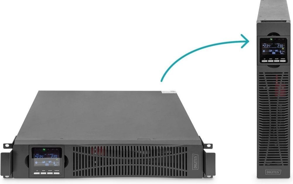 Digitus Usv 1000W 19" 0Nline Schwarz