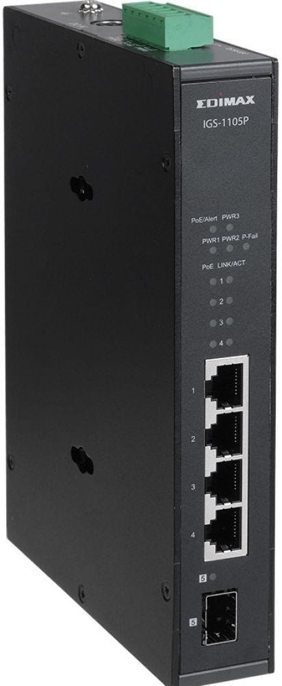 Edimax Swicth Edimax Industrial 4-Port Poe GbE + 1 GbE SFP Unmanag.