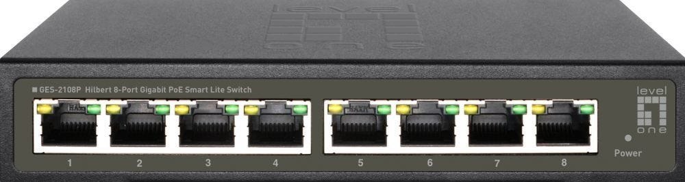 Level One LevelOne Switch 8X Ge Ges-2108P 112W 8xPoE+