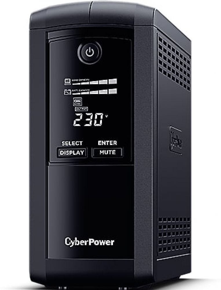 CyberPower Vp700elcd – 700 Va/390 W Line‑Interactive Ups – GreenPower – LCD Display – 4× Cee‑7 Uitgangen – Usb & RS‑232 – 167‑295 V Ingang