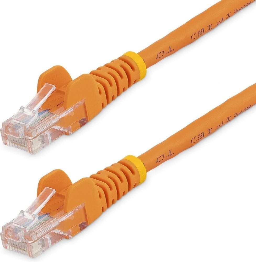 StarTech 0.5M Orange Cat5e / Cat 5 Snagless Ethernet Patch Cable 0.5 M - Verbindingskabel