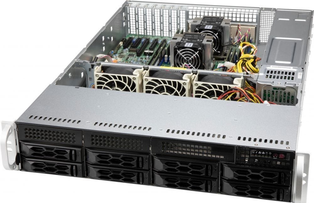 SuperMicro Server Behuizing Super Micro 2U/1x600W/8x3.5" La25tqc-R609lp