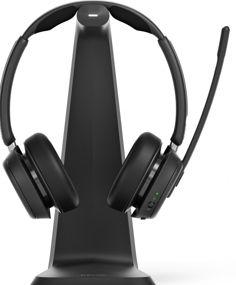 Epos Impact 1061T – Draadloze Headset – Met Oplaadstand - Bluetooth – On-Ear – Epos BrainAdapt – Epos Ai – Microsoft Teams-Gecertificeerd – Zwart