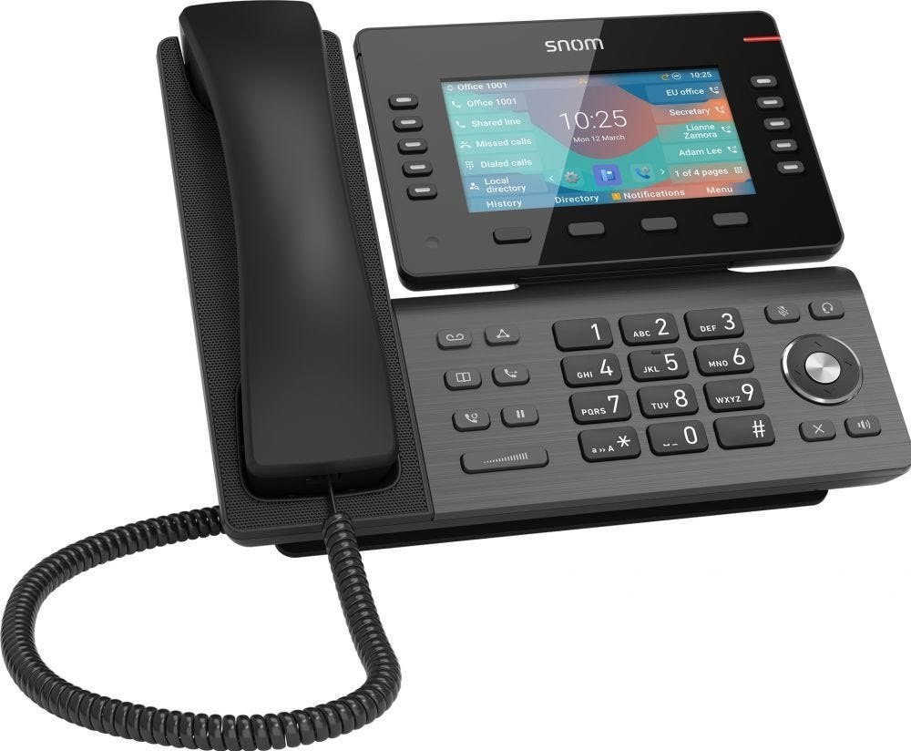 Snom Telefon D865 Schwarz Ohne Netzteil