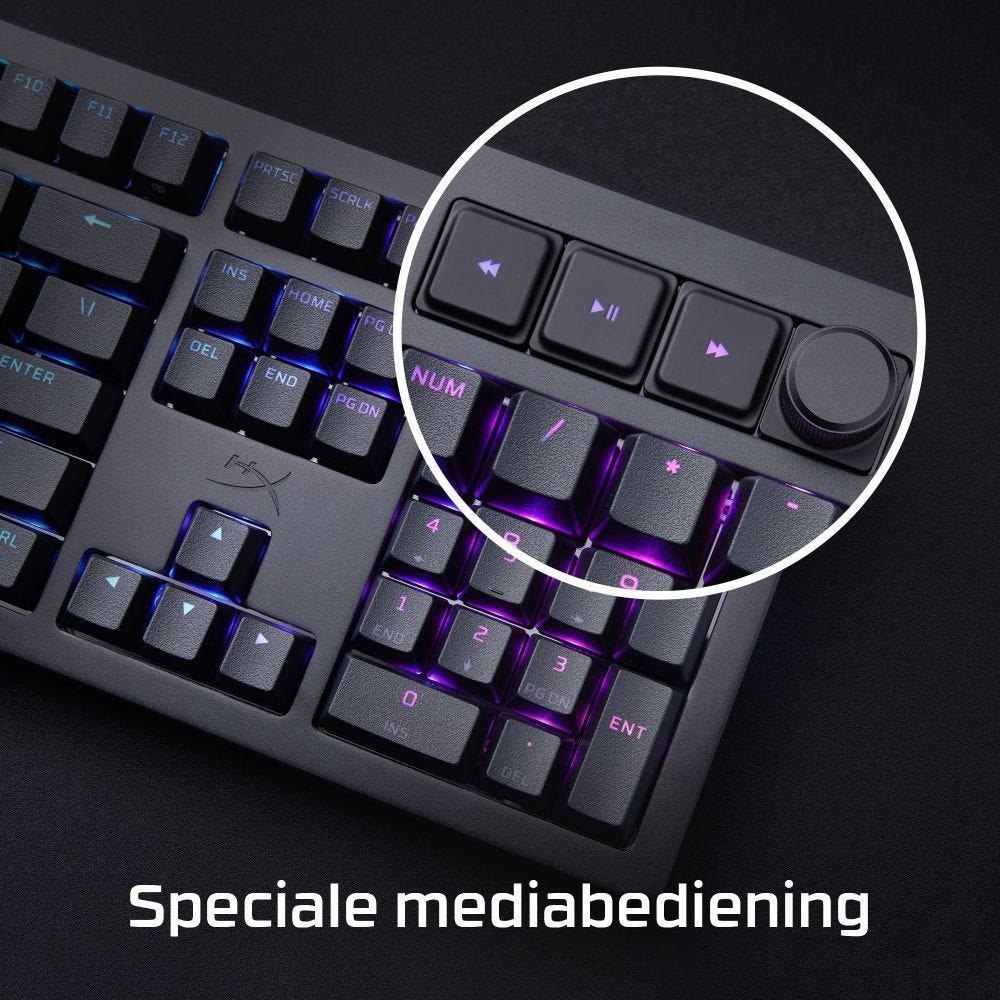 HyperX Als 'S Werelds Meest Aanpasbare Toolless Mechanische Gamingtoetsenbord Op De Markt5, Tilt De HyperX Alloy Rise Personalisatie Naar Een Hoger Niveau. Je Kunt Niet Alleen Sneltoetsen Verwisselen,