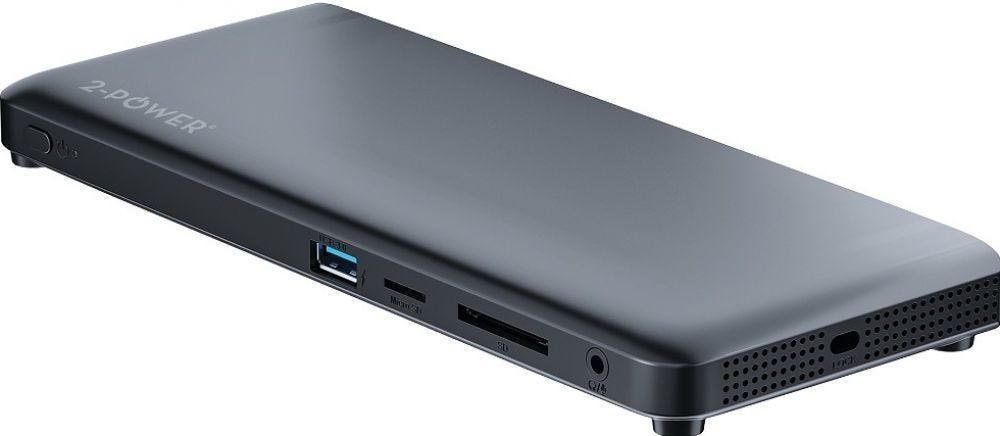 2-Power Usb-C Triple Display 100W PD 4K MST Dock Includes Power Cable. For Uk,Eu.