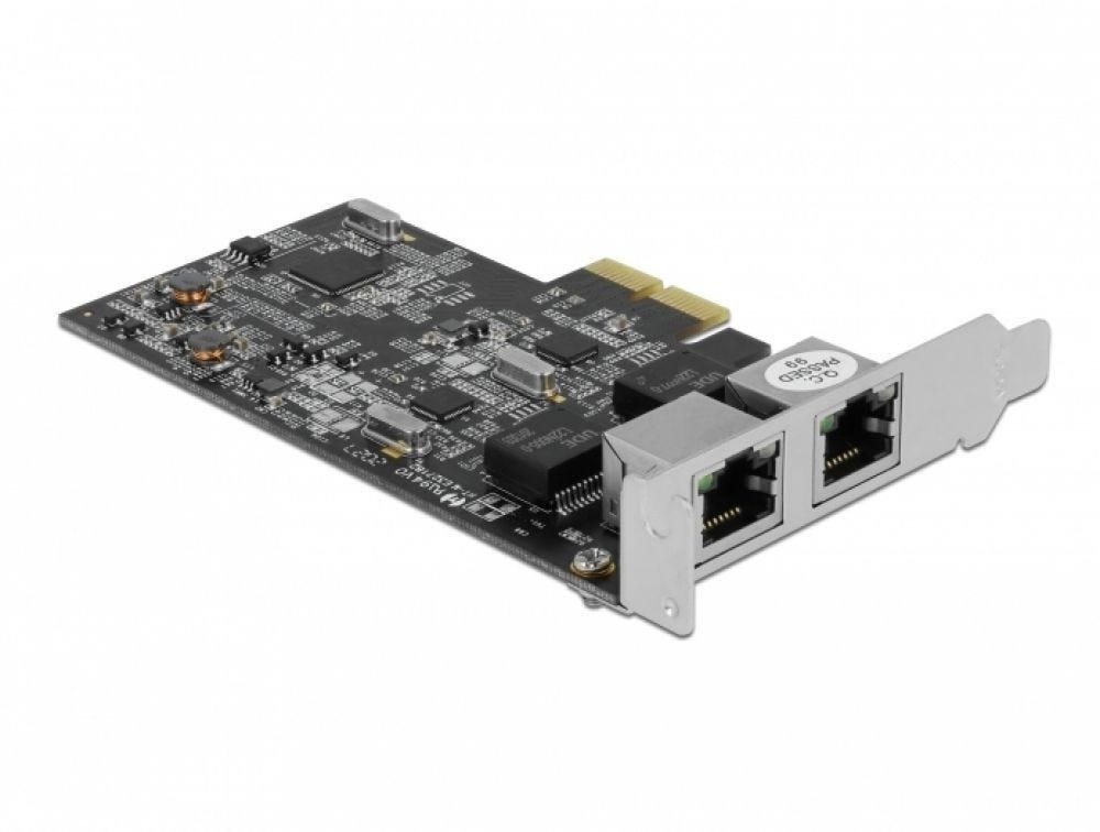 Delock Pci Express X2 Kaart Auf 2 X RJ45 2,5 Gigabit
