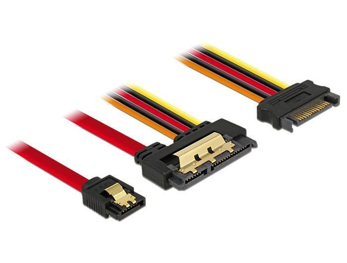 Delock SATA-Kabel Sata Iii + Sata 15Pin -> Sata 22Pin 0.30M