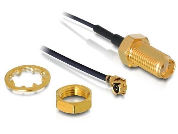 Delock HF Kabel I-Pex -> Sma St/Bu 0.35M