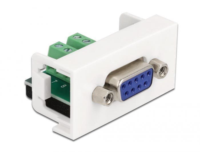 SolarWinds Delock Adapter D-Sub 9 Pin ST > Terminalblock 10 Pin Weiß