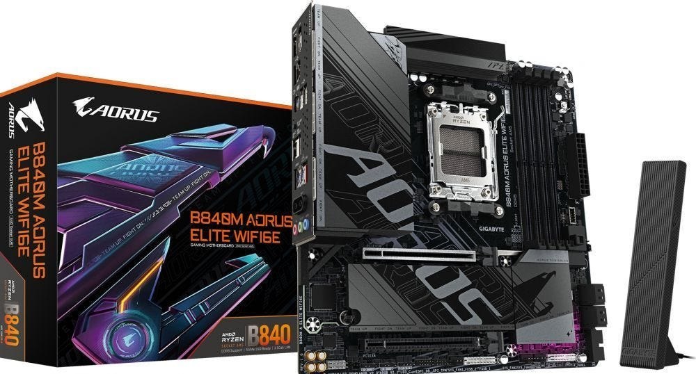 Gigabyte B840M Aorus Elite Wifi6e - Moederbord