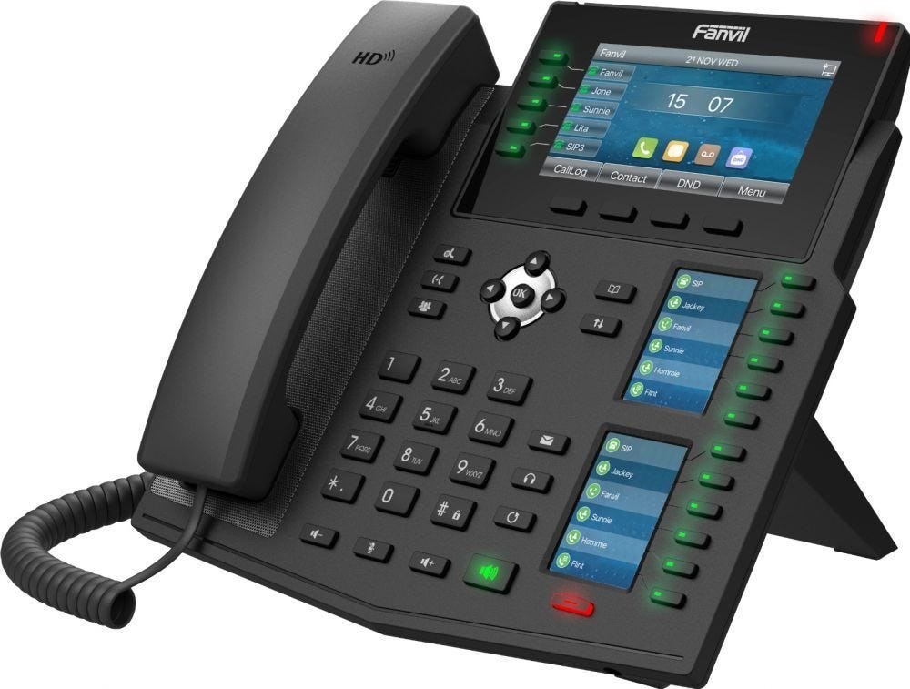 Fanvil Ip Telefoon X6u V2 Zwart