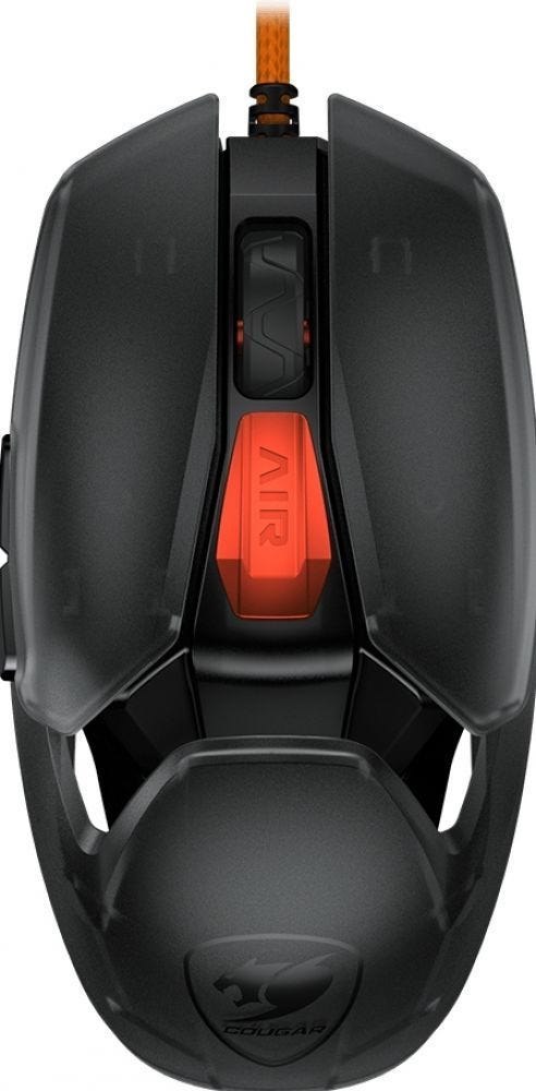 Cougar Gaming Muis AirBlader Tournament, Kabelgeb., Zwart