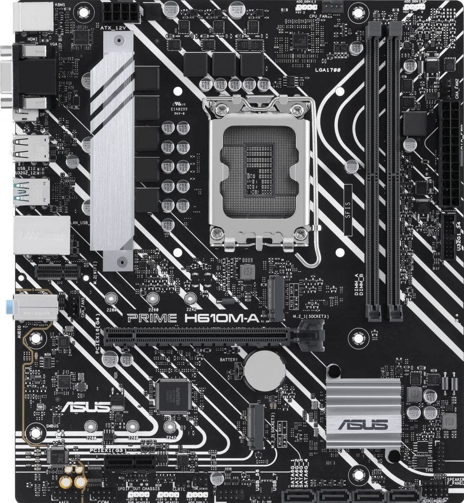 Asus Prime H610m-A-Csm - Moederbord