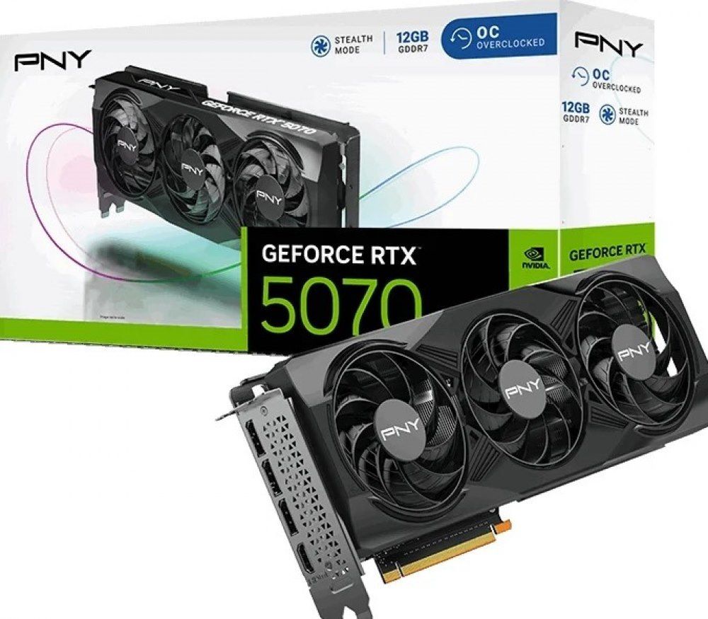 PNY GeForce RTX 5070 Oc Triple Fan - Videokaart