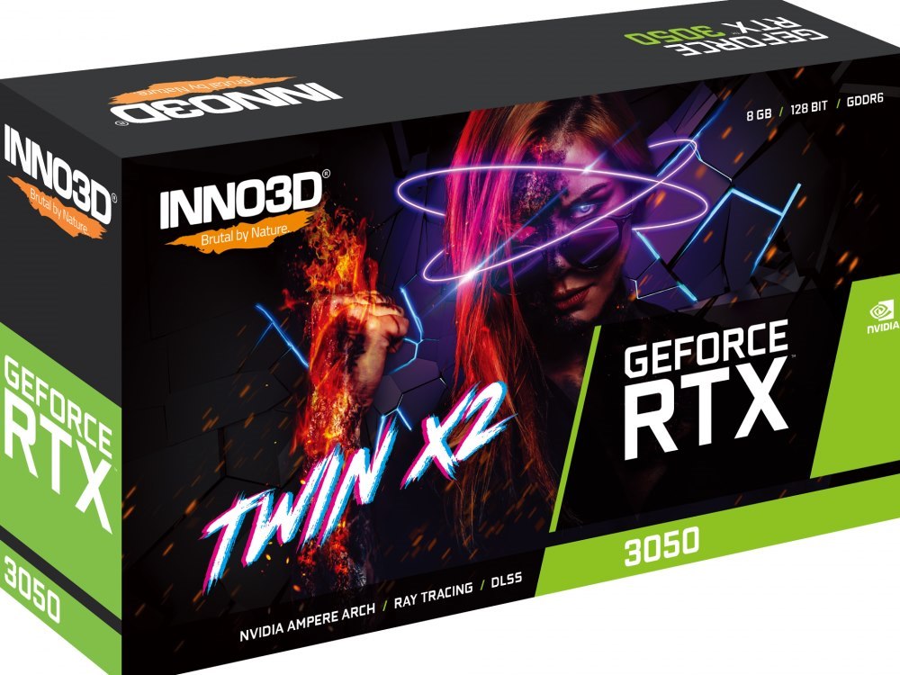 Inno3d GeForce RTX 3050 Twin X2 V2 - Videokaart