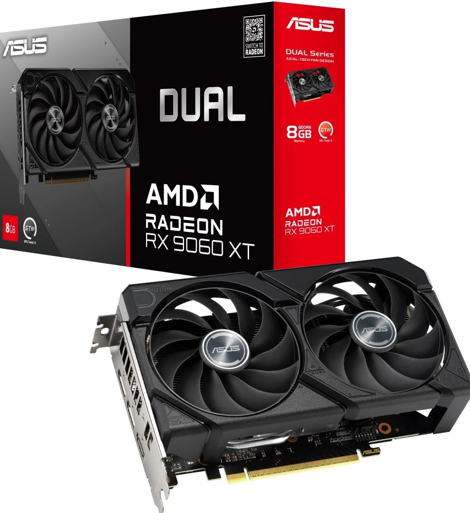 Asus Dual Radeon RX 9060 XT - Videokaart