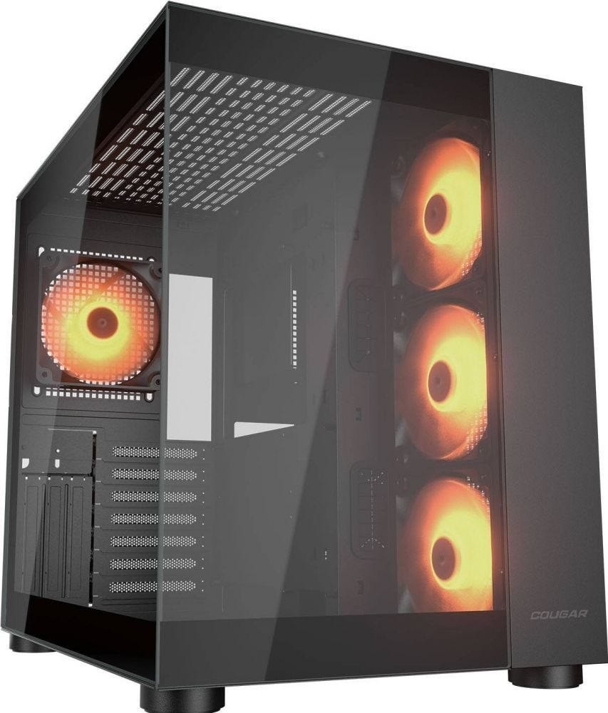Cougar Behuizing Midi-Tower, FV150 Argb, Zwart