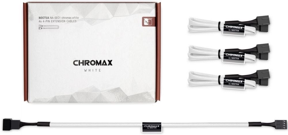 Noctua Na-Sec1 Chromax.White - Verlengkabel Voor Ventilatorstroom