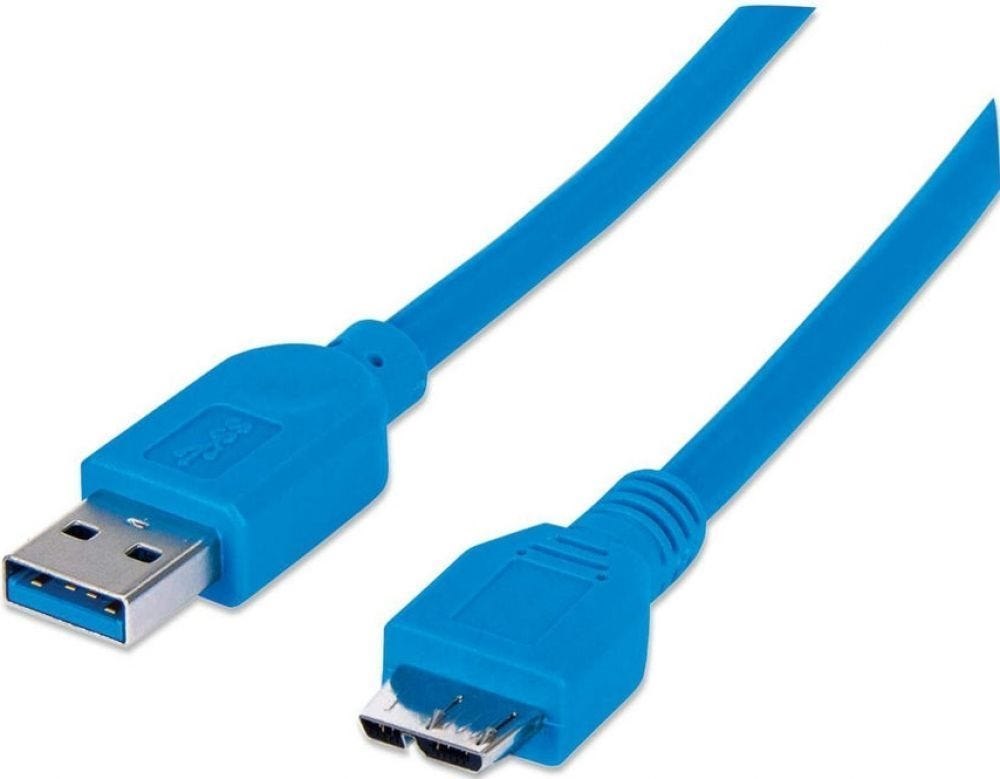 Intellinet Manhattan Usb3.0 Aansluitkabel A stekker/Micro-B Stekker 2M
