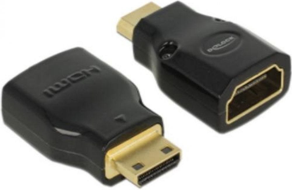 Delock Hdmi Adapter Delock A -> Mini C Bu/St 4K Metale Behuizing