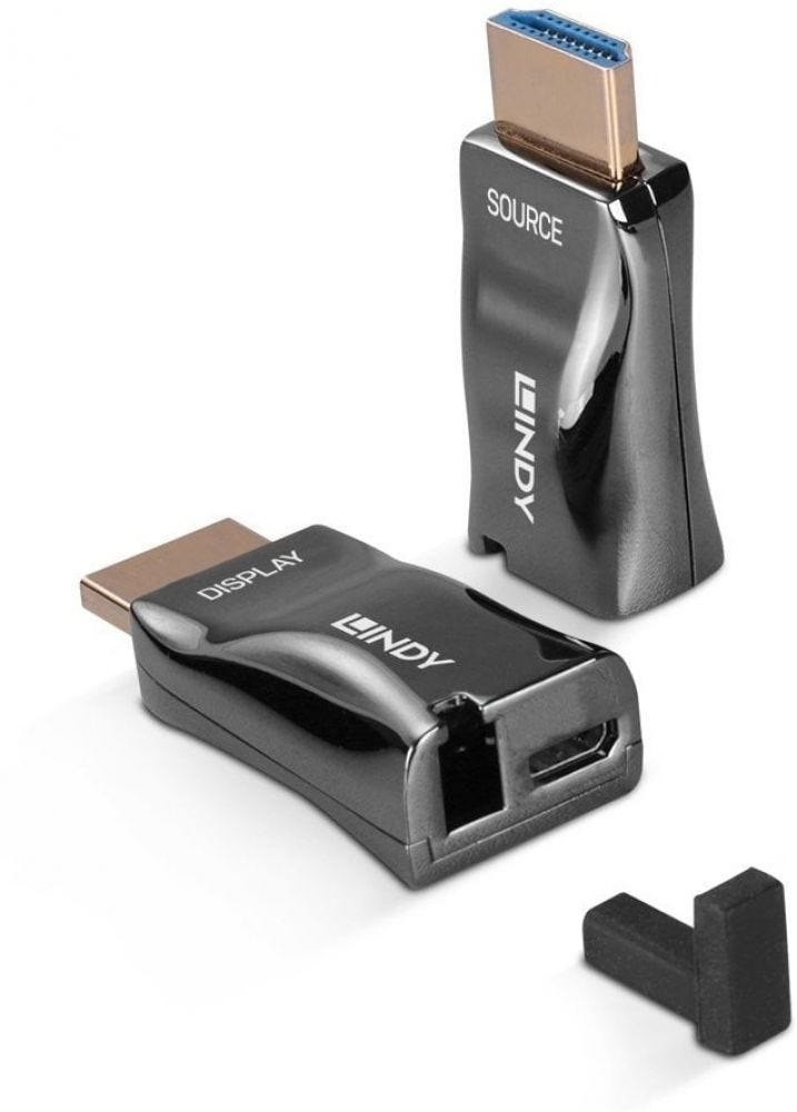 Lindy 300M Hdmi 4K60 Fiber Optic Dongle Extender