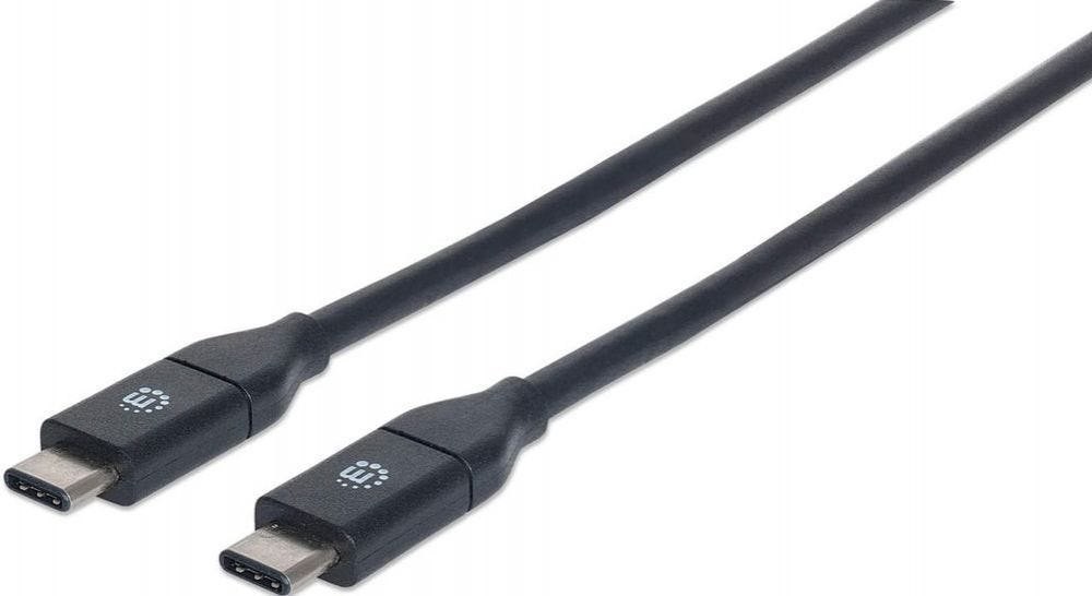 Manhattan Usb 3.1 Gen2 Kabel C-stekker/C-stekker 0,5M Zwart
