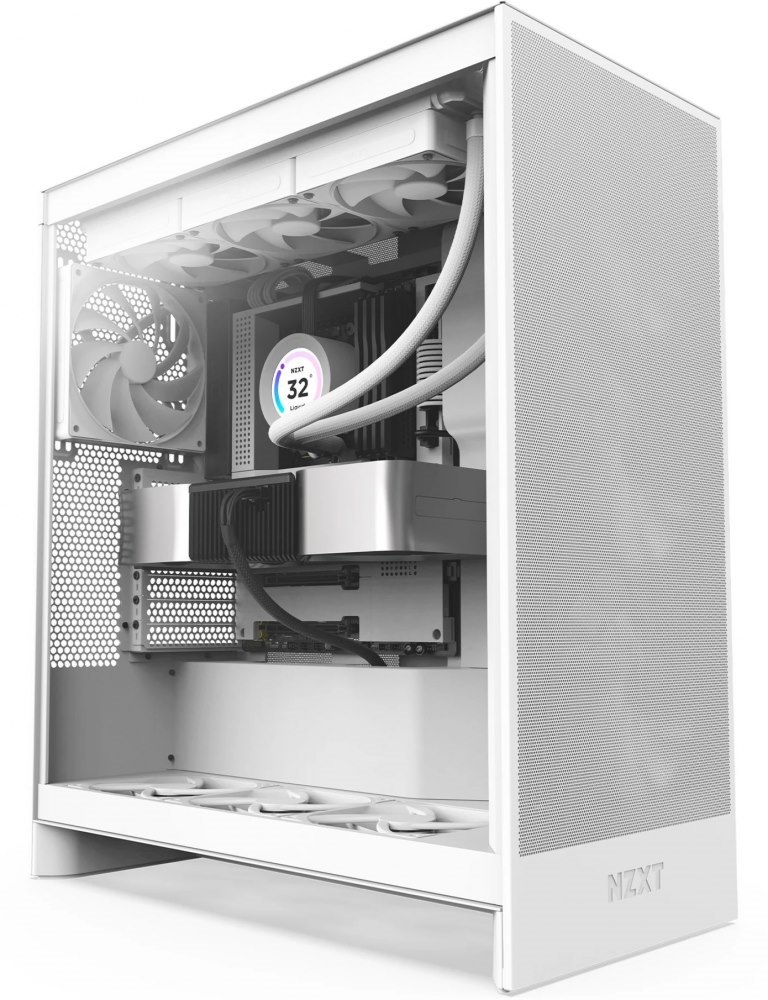 NZXT H7 Flow White 2024 White - Midtowermodel