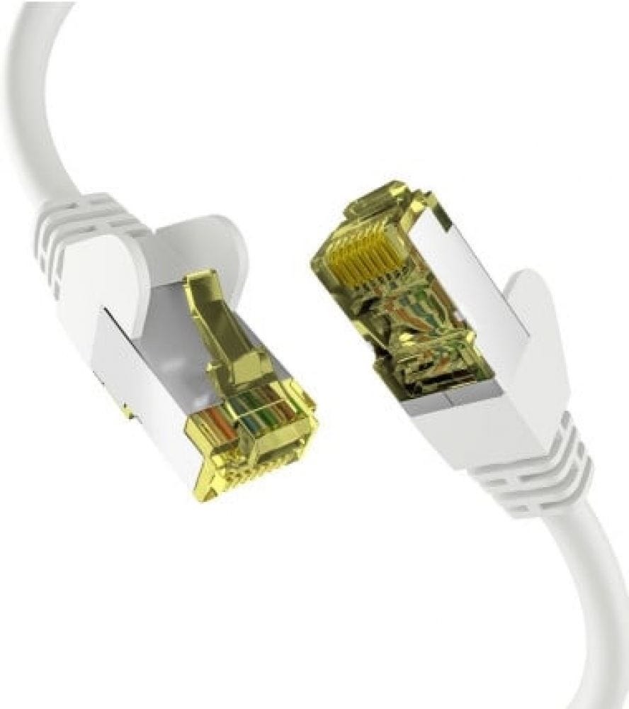 M-Cab Efb CAT6a Weiss 0,25M Patchkabel S/FTP Pimf