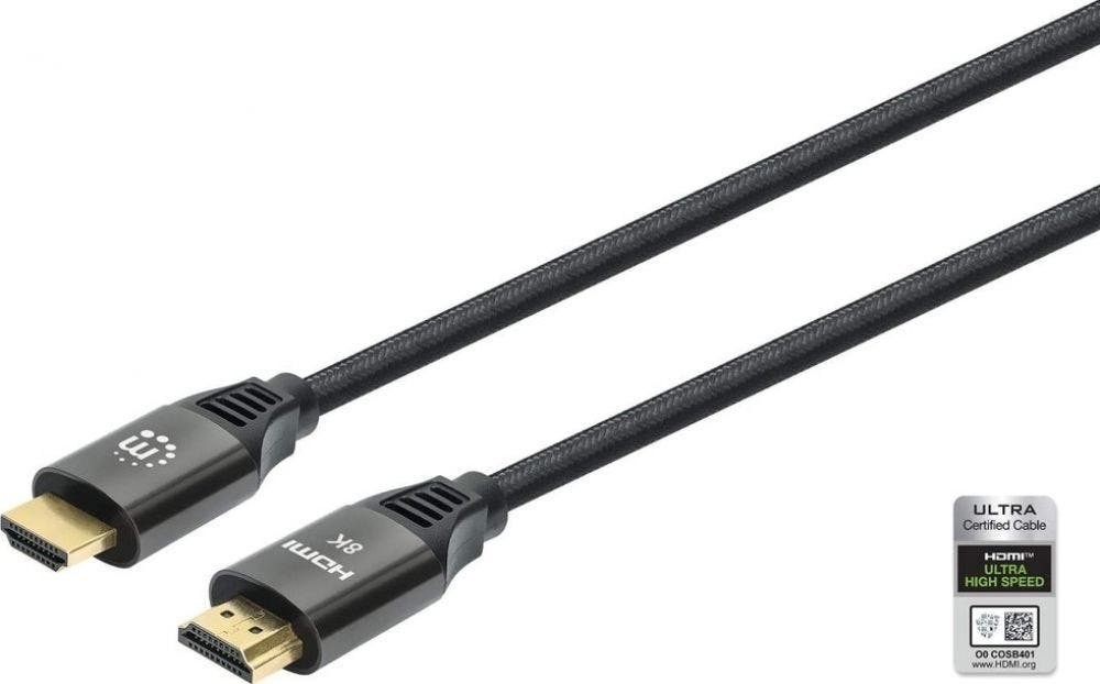 Manhattan 8K@60Hz HDMI-Kabel Met Ethernet-Kanaals St./St. 2M