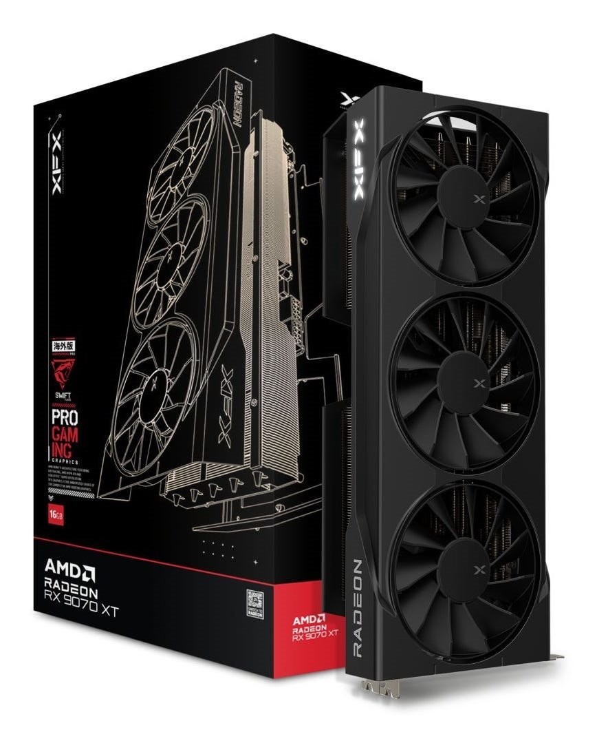 XFX Swift Amd Radeon RX 9070 XT Triple Fan Gaming Edition - Videokaart