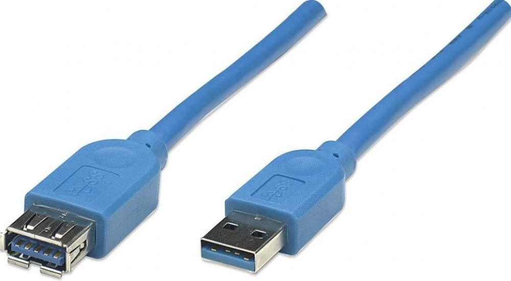 Intellinet Cable 2M, Usb A/Usb A, M/FM Usb 3.0, Blue