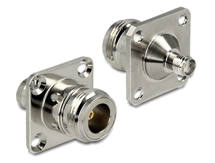 Delock HF Adapter N-Verloop Stekker -> SMA-verloop Stekker Zum Einbau 30,5