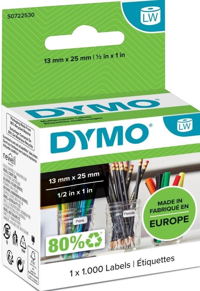 Dymo LabelWriter MultiPurpose - Verwijderbare Zelf-Klevende Laag