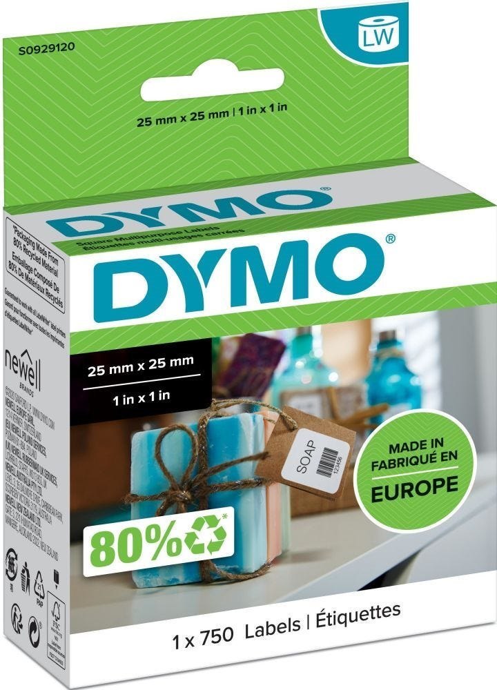 Dymo Square Multipurpose Labels - Etiketten Voor Meervoudige Doeleinden