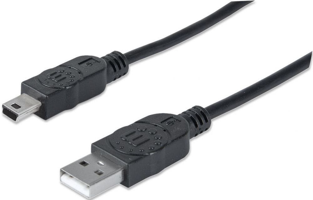 Manhattan Usb-A 2.0 - Mini Usb-B 2.0 1.8M, Black