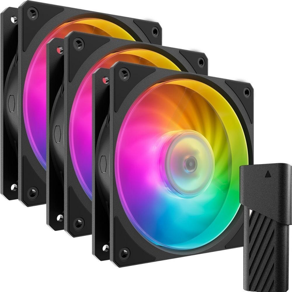 Cooler Master Mobius 120P Argb Black Edition 3-Pack - Ventilatorhuis