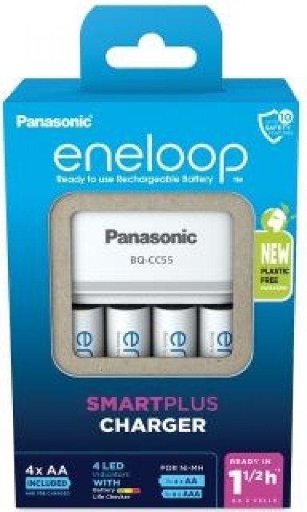 Panasonic Eneloop Panasonic Charger Smart & Quick BQ-CC55 + 4X Aa/2000