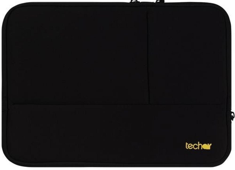 Techair Slipcase Neopren Zwart 15,6" m.Zusatzfach Voor Zub.