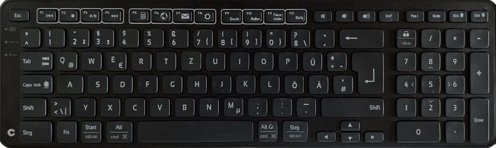 SolarWinds Contour New Balance Tastatur Wireless DE-Layout Schwarz