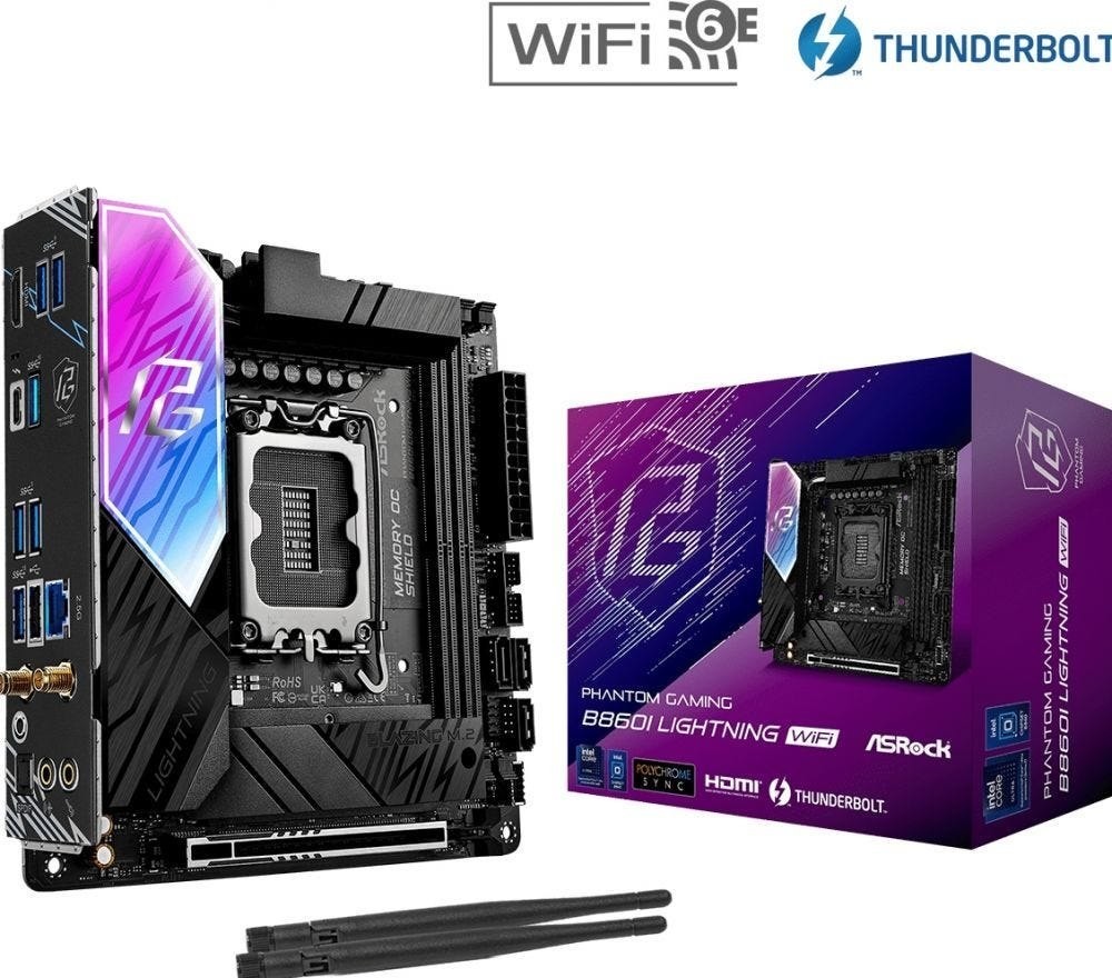 ASRock B860i Lightning WiFi 1851 Mitx Hdmi DDR5