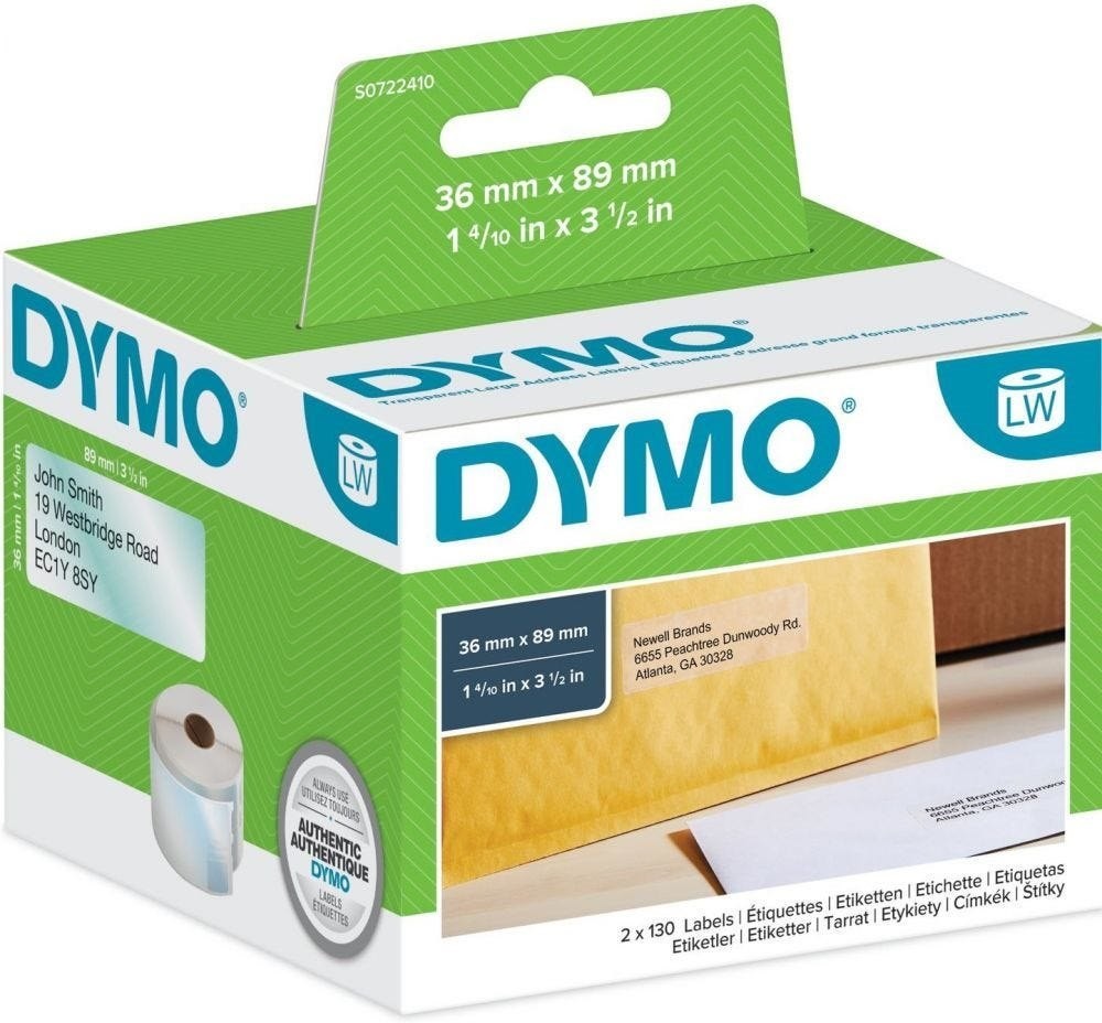 Dymo LabelWriter Address - Permanente Kleeflaag