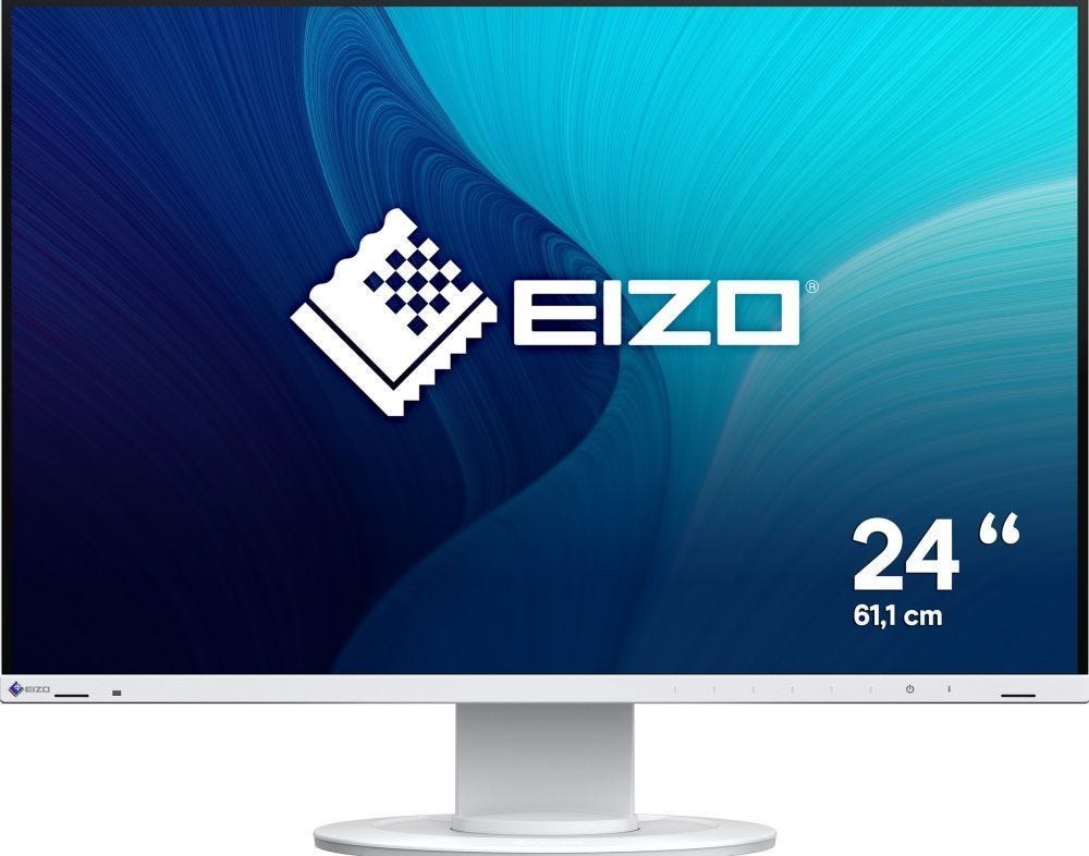 Eizo 61.0CM (24") Ev2410r-Wt 16:10 Dvi+Hdmi+Dp+Usb White