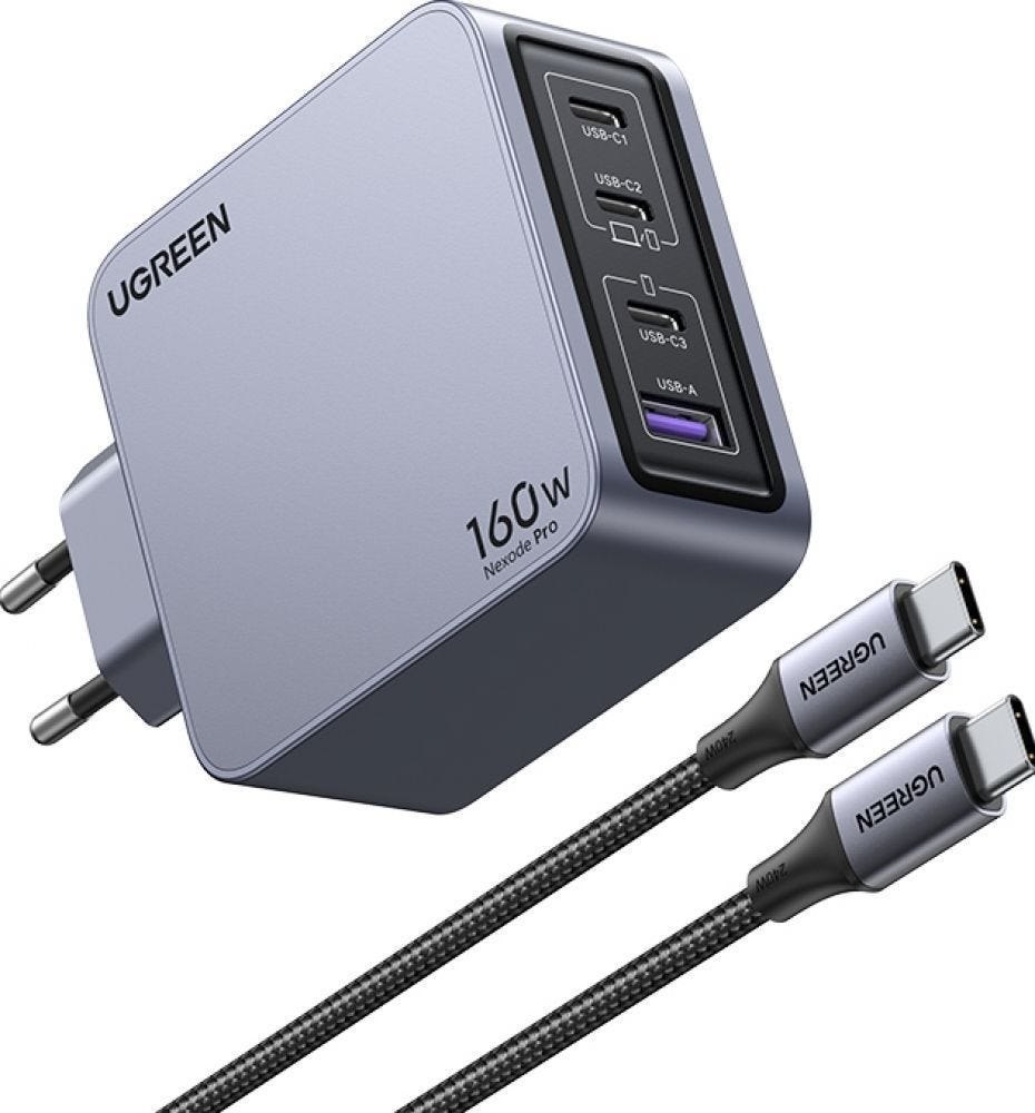 Ugreen Nexode Pro Usb A 3 Usb C 160W GaN Tech Fast Charger