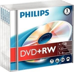 Philips DW4S4J05F - 5 X DVD+RW