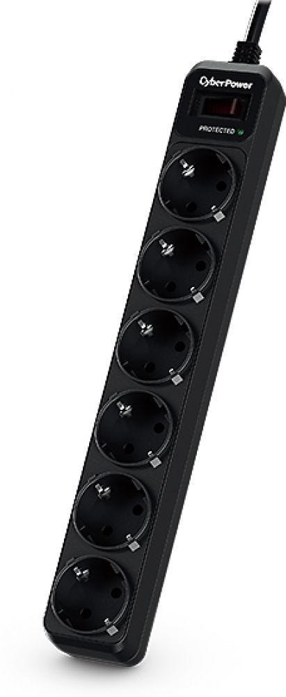 CyberPower Usv Acc CyberPower Essential B0620sc0-De 6-Fach, Überspannschutz, Schwarz, 1.8M