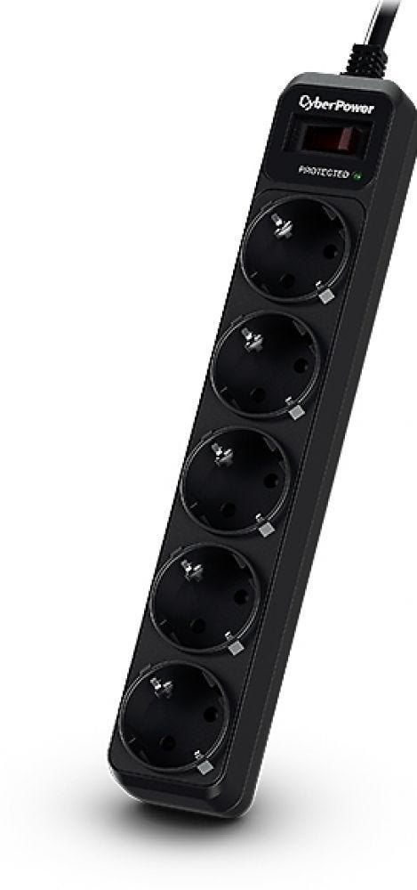 CyberPower Usv Acc CyberPower Essential B0520sc0-De 5-Fach, Überspannschutz, Schwarz, 1.8M