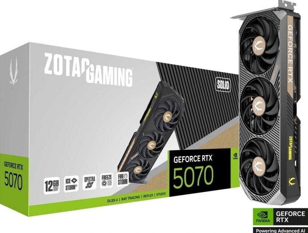 Zotac Gaming GeForce RTX 5070 Solid - Videokaart