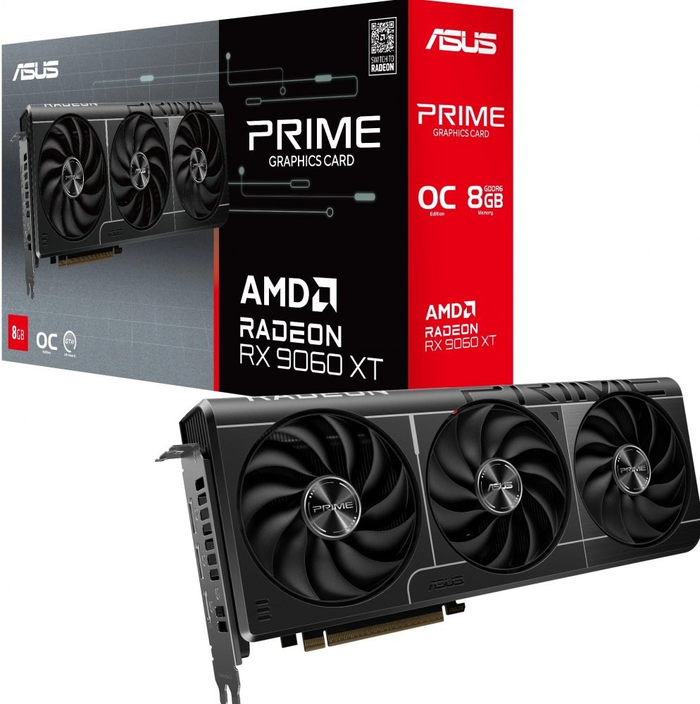 Asus Prime Radeon RX 9060 XT Oc 8GB - Videokaart