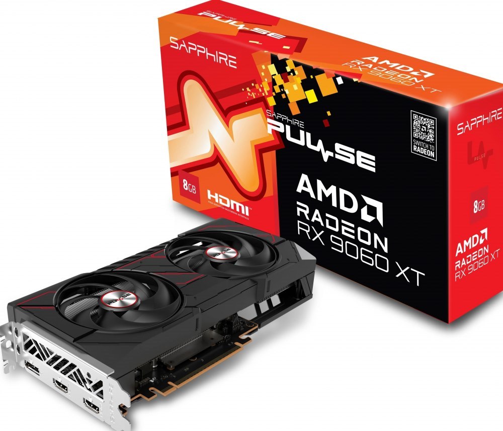 Sapphire Pulse Radeon RX 9060 XT Gaming 8G - Videokaart